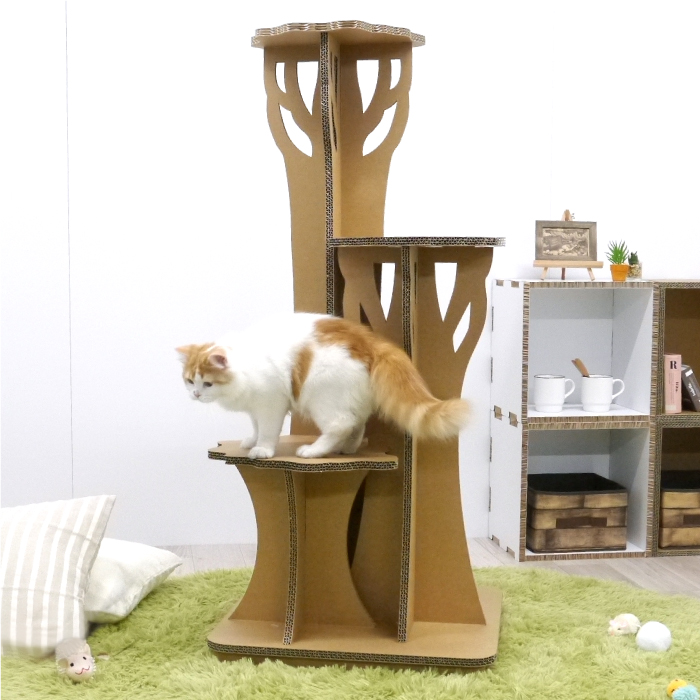 ツリーステップ キャットタワー 猫 ペット キャット