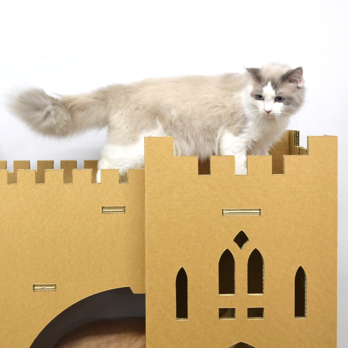 キャットタワー キャットウォーク お城 アスレチック おしゃれ 据え置き キャッスルタワー 猫